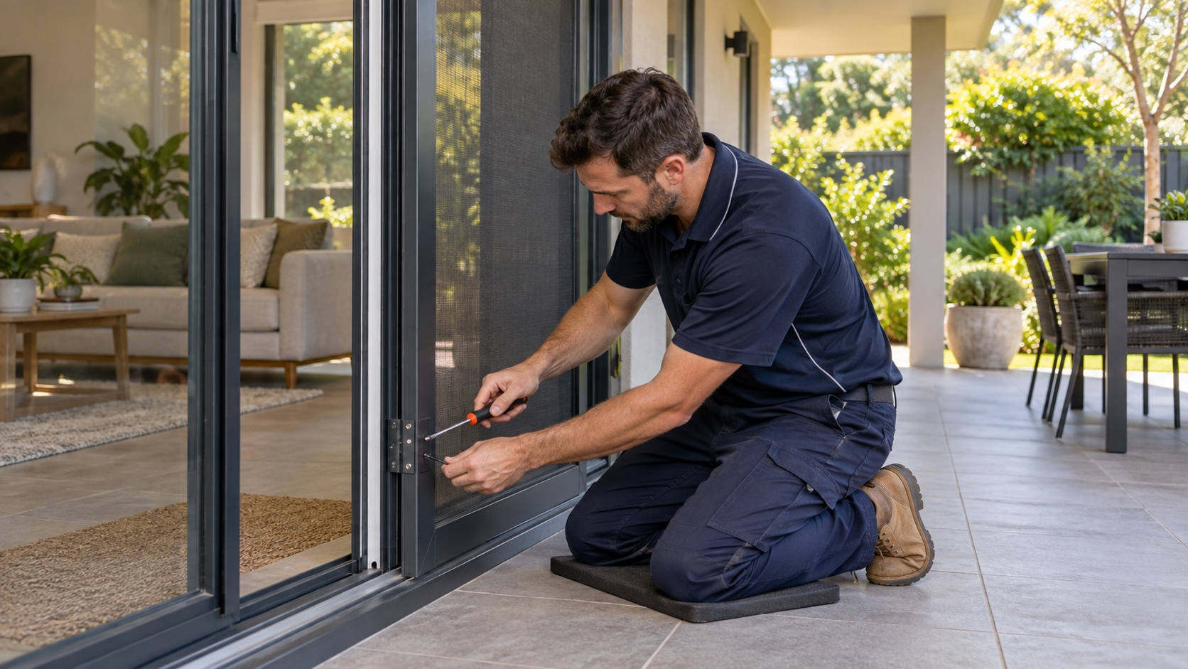 Representative Doors, windows, glass & screens service setting